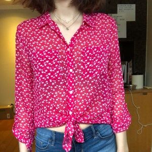 pink Hollister blouse
